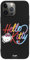Personalaizer Hello Kitty Kalligraphie Flexible Schutzhülle für iPhone 15 Pro Max, Schwarz