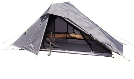 Nature Link Altair Two Ultralight Backpacking Tent, 2 Person Trekking Pole Backpacking Tent, Waterproof, Compact, 3 Season, Double Wall Shelter for Backpacking, Camping, Thru Hiking, Trekking