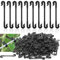 ZDNT 300 Stück Pflanzenclips Pflanzenklammern Tomaten Rankhilfe Pflanzenklammern Tomatenclips Wand Klammern Rankhilfe Pflanzen Clips für Kletterpflanzen Gartenpflanzen gemüse Weinrebe(Schwarz)