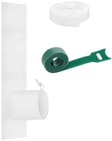 Suoumwa Kit de Sellado de Ventana de Aire Acondicionado, Cubierta Inclinable Portátil para Aire Acondicionado, Paño de Salida de Aire Acondicionado de Ventana