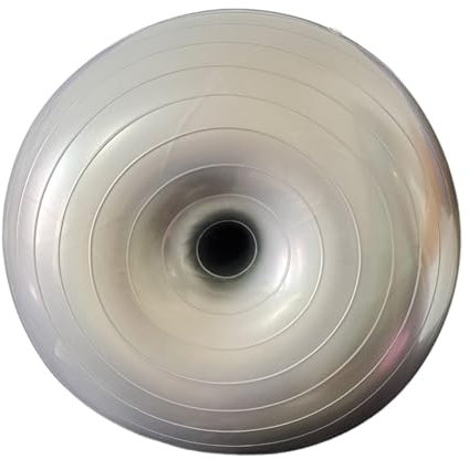 Dickly Donut-Ball, Gymnastikball, Flexibler Sitz, Dicker PVC-Yoga-Ball, Stabilitätsball für Yoga, Rumpftraining, Pilates, Gymnastik, Grau