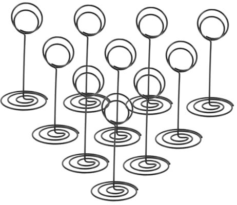 TOGEVAL Tischnummer Halter Ständer 10 Stück Metall Tischkartenhalter Fotohalter Clipständer Für Hochzeit Tischnummern Platzkarten Sitzkarten Mit Holzfuß Tischdeko Party Hochzeitsdeko Tisch