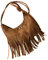 TINEASUR Schultertaschen kosmetik tasche cosmetic bag kleine schultertasche Umhängetasche mit Fransen herren schultertasche tragbare Handtasche Freizeittasche für Mädchen Nylon Light Brown