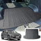 CDEFG Kompatibel mit Hyundai Tucson NX4 2021-2024 2025 Kofferraumwanne TPE Kofferraummatte Wasserdicht Anti-Staub Wanne Car Cargo Trunk Tray Auto Tucson 2025 Zubehör