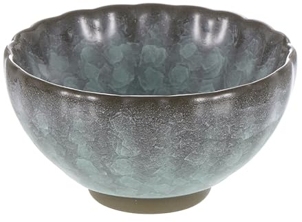 QUARKZMAN Bol à Matcha Japonais 4.23oz Ensemble de Thé Traditionnel Gong Fu Tasse en Céramique Mate Tasse à Thé Japonaise Sans Poignée Grande Tasse en Porcelaine, Cyan
