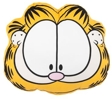 United Labels Garfield Kissen, Kopfkissen 37x33 cm, Gelb, Sofakissen, Dekokissen für Fans