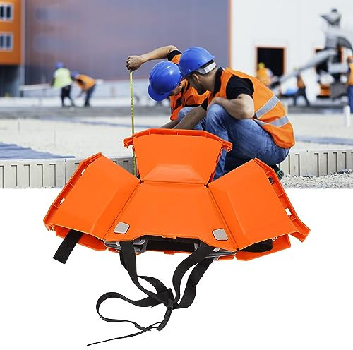Sustvita Faltbares Kunststoff -Kopfschutz, Einstellbarer Gurt Hochfestes Sicherheitshelm für Reisen, Arbeiten und Notfallgebrauch (Orange)