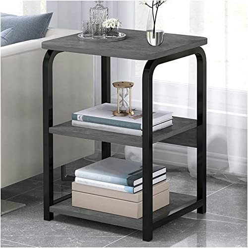 RKJDMSWJ Couchtisch Beistelltisch Sofa-Beistelltisch 2/3/4-lagiger Hochbett-Beistelltisch, einfacher Schlafsofa-Beistelltisch, mit multifunktionalem Lagerregal, für Wohnzimmer, Arbeitszimmer, Schlafz