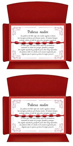 arana's® - Bracciale sette nodi rosso originale - Amuleto per buona fortuna - Contro il malocchio - Filo rosso protezione energia negativa - Donna uomo bambini coppia amici