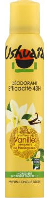 Ushuaïa Deodorant-Spray, wirksam, 48 Stunden, gegen Flecken, Vanille, 200 ml
