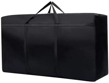 Large Storage Bags with Zips, 105L Waterproof 600D Oxford Moving Bags for Duvet Laundry House Garden Underbed Storage