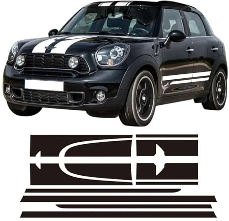 Streifen-Kit-Aufkleber für Mini Countryman Cooper S R60, Motorhaube, Seitenkofferraum, JCW John Cooper Works-Aufkleber
