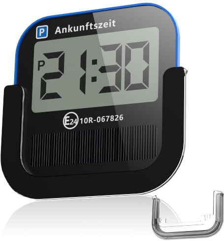 Solar Elektronische Parkscheibe – Dual Power (Solar + Superkondensator) | New Model 2026 extrem lange Laufzeit, kein Batteriewechsel, wiederaufladbar, temperaturbeständig – StVO