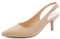 Greatonu Women's Pointed Toe Slingback Dress Court Shoes, Nude - 3 UK