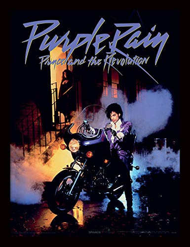 Prince Bild gerahmt, 30 x 40 cm – Prinz (Purple Rain)