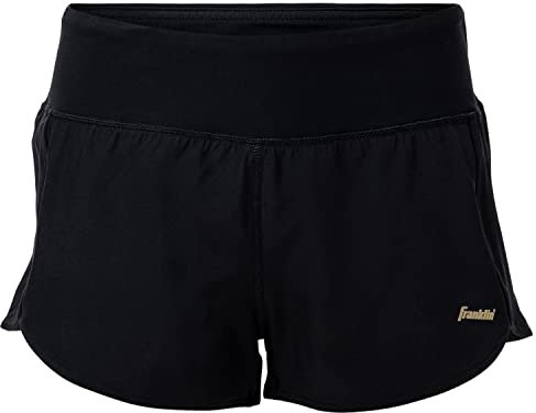 Franklin Sports Damen Sport, Schwarz Shorts, Groß