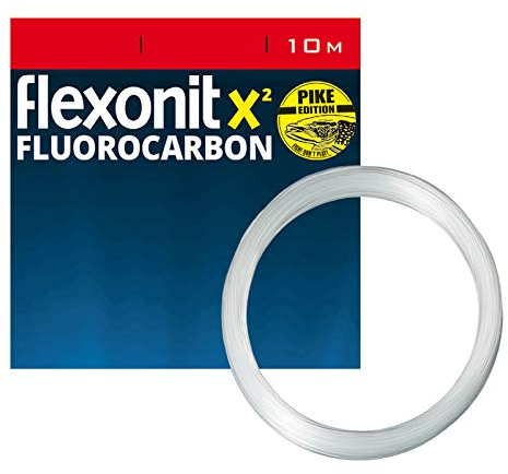 Flexonit Unisex – Erwachsene 10C4050801049162C10 Hecht Vorfachmaterial Profi-X² Fluor-Pike 0,60mm 10m 22,7kg, Bunt, Normal
