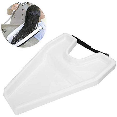 Haarwaschschale, tragbares mobiles Shampoo Waschschalenwaschbecken zum Waschen von Haaren im Bett und zu Hause(Weiß)