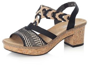 Rieker Damen Riemchensandalen 638C7, Frauen Sandalen