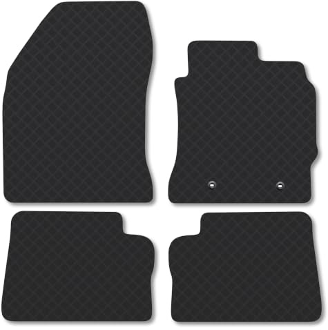 Fits Toyota Auris (2012-2019) 3mm Rubber Car Floor Mats | Tailored Fit Heavy-Duty Rubber Floor Mats Premium Durable Waterproof Custom Fit Water Resistant Easy-Clean