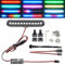 RC Cars Lichtleiste Dachlampe Scheinwerfer Rücklicht Kit Stoßstangenlicht kompatibel mit Traxxas RC Car Truck Crawler Tamiya Losi HPI Rustler Axial Police Lights (1-Bar-Version)
