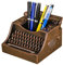 Amoysanli Retro-Schreibmaschinen-Stifthalter, Vintage-Schreibtischzubehör, einzigartige, coole Geschenke für Schriftsteller, Schreibmaschinen-Liebhaber und Sekretärin, niedlich, lustig, für Büro,