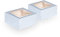 Anniversary House 2-pack Blue Treat Boxes, Gingham and Polka Dot Print, Cookie, Cake and Brownie Box, Strong, Sturdy, 7.5 x 16 x 16 CM, J161