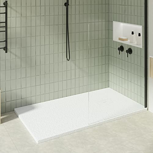 KOES - Kunstharz-Duschwanne Modell OBI – 100x150 – Weiß RAL 9003