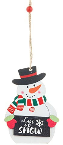 Weihnachten bemalte hölzerne Anhänger Dekoration Weihnachtsbaum Anhänger Hänge Wohnzimmer