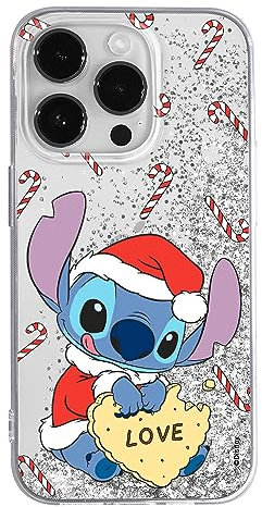 ERT GROUP mobile phone case for Apple Iphone 14 PRO original and officially Licensed Disney pattern Stitch 010 optimally adapted to the mobile phone, with glitter overflow effect