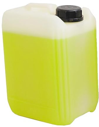 La zappa Bidon en plastique recyclé pour transport liquide et acide avec bouchon à vis (10 l, transparent)