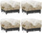 Hydrogarden Winterschutz für Blumenkästen, Winterschutz Balkonpflanzen, Winterschutz Kübelpflanzensack, Frostschutz Hauben mit Kordelzug Schützt Blumen in Balkonkästen -Beige, 4 Stücke