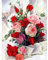 MXJSUA Peinture Bouquet de Roses Diamant Adulte, Diamond Painting 5D Complet, Diamant Kits, Diamant Strass Point de Croix Cristal Painting pour Murale Décoration 30x40cm