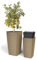 Plana Blumentopf Aurora Quadrat Hoch aus bis zu 40% recyceltem Holz von gebrauchten Paletten (35x35x67h)