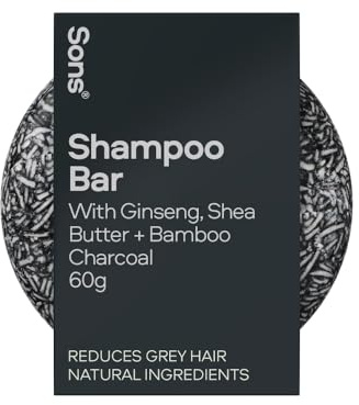 Sons Anti-Grey Bar, Festes Shampoo zur Farbsanierung für Männer, Repigmentierung grauer Haarsträhnen, für den täglichen Gebrauch, 1 Monat
