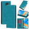 Vauki Funda Cuero para Xiaomi Redmi Note 9 Pro/9 Pro Max/9S 4G con 1 Cristal Templado Carcasa PU Tipo Cartera Soporte Tarjetas Case Soporte Plegable Tapa Libro Movil Flip Caso 6.67,Azul Claro