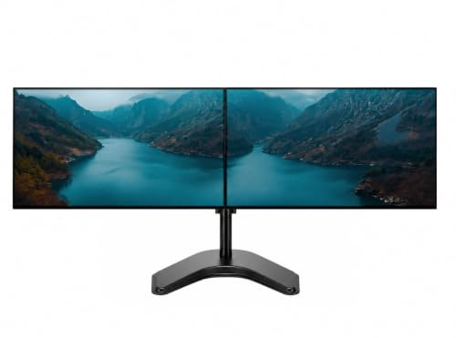 Dell Dual Monitor Bundle Set - 2x U2422H 24 Inch Full HD 1080p IPS LED InfinityEdge Design, HDMI DISPLAY USB-C, Dual Monitor Leg Base Stand (Renewed)