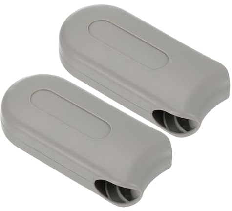 sourcing map Blind Cord Weight, 2Pcs 78mm Curtain Window Shutter Beaded Chain Handle Roman Vertical Roller Shade for Window Parts Grey