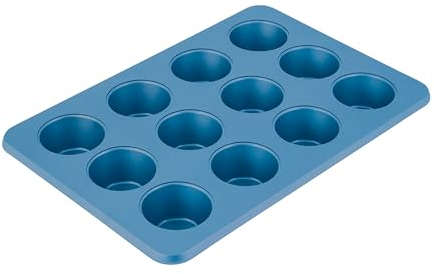 KitchenAid Muffinform für 12 Muffins, antihaftbeschichtet, aluminisierter Stahl, blauer Samt