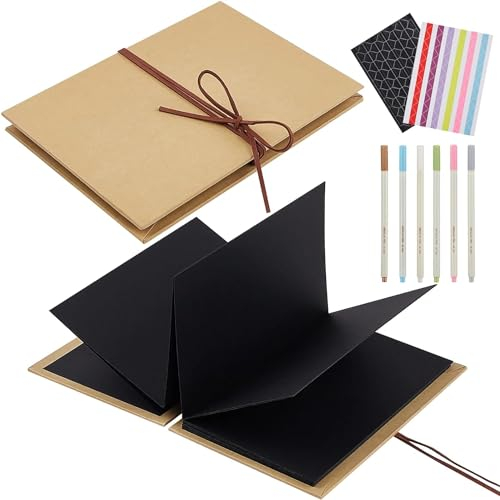Vortify Fotoalbum zum Selbstgestalten, 15 x 21 CM Leeres Buch zum Einkleben und Erinnerungsbuch Hochzeit, Familie, Reisen, DIY(60 Seiten/30 Fotos)