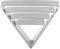 sourcing map Triangle Cookie Cutter Set Assorted Sizes Stainless Steel Geometric Baking Pastry Cookie Cutters Molding for Pastry Fondant Cake Cookie