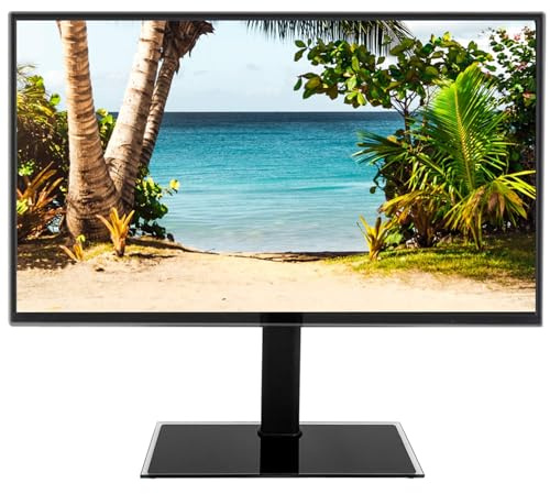 Universal Table Top Pedestal TV Stand for 32”-55” TVs, Height Adjustable Stand Holds 40 KG & Max.VESA 400x600mm