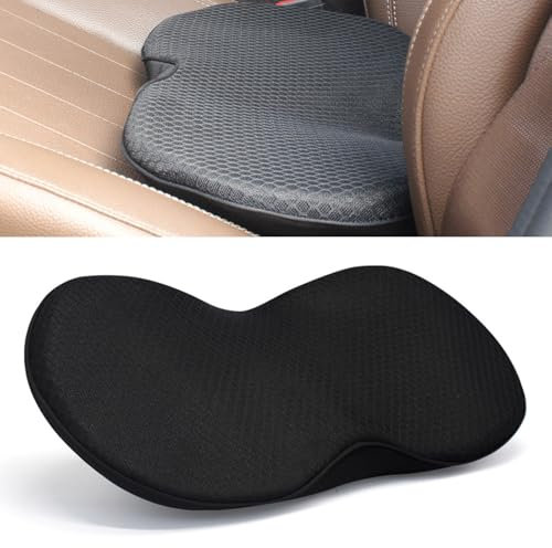 BOUFEIDA Keilkissen Autositz Sitzkeilkissen Auto, Sitzkissen Orthopädisch Schwarz, Ergonomisches Sitzkissen für Auto sitzkissen Auto Sitzkeilkissen, Keilkissen Auto für Bürostuhl, Pkw und LKW