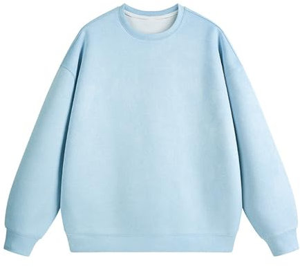 RUMAOZIA Herren Fleece-Sweatshirt mit Rundhalsausschnitt Unisex Sweat Hoodie Sport Pullover für Damen & Herren Basic Hoodie Damen- & Herren-Pullover Hochwertige Kleidung Einfarbige