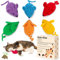 Retro Shaw Catnip Toys Crochet Mouse, 6 Pcs Yarn Cat Nip Mice Safe Teeth Cleaning Chew Toy for Indoor Kittens Kitty, Interactive Catnip Cat Kicker Toys