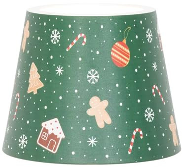 Zafferano, Poldina Cover aus Metall, Weihnachts-Sonderausgabe, Kompatibel mit Poldina Lampen, Italienisches Design, Ø11.4 x 8.9 cm, Farbe Grün - Weihnachtskuchen-Dekorationen