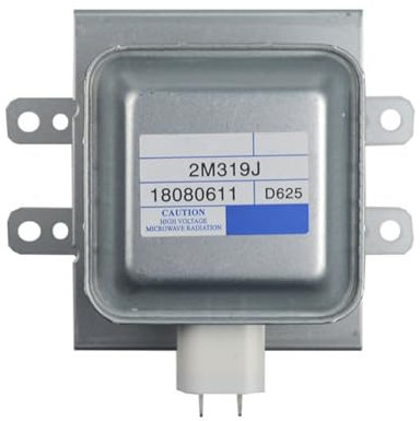 Magnetron 2M319J - Horno microondas profesional de 1000 W con textura metálica adecuada para aplicaciones de calefacción