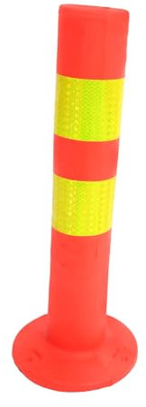 Holibanna Garagenparkassistent Säule Warnung Weiß Absperrpfosten Für Die Auffahrt Reflektierend Im Freien Stangen Auffahrt Wache Zapfen Pollerpfosten Sperre Post Pu Yellow