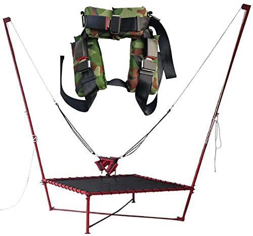 Trampolin-Sicherheitsgurt mit Bungee-Gurt, sicherer Sprungschutz für Erwachsene, ideal für Outdoor-Sport, Fitnessstudio und Freizeitpark