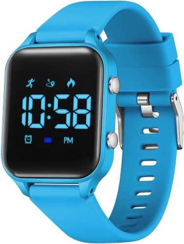 Timever Digitale Uhr Kinder Wasserdicht Armbanduhr Mädchen Jungen Stoppuhr | Sportuhr für Mädchen Jungen Licht Silikonarmband ohne App ohne Handy Digitale Uhr Alarm Timer Alltag Schule Freizeit Geschenk